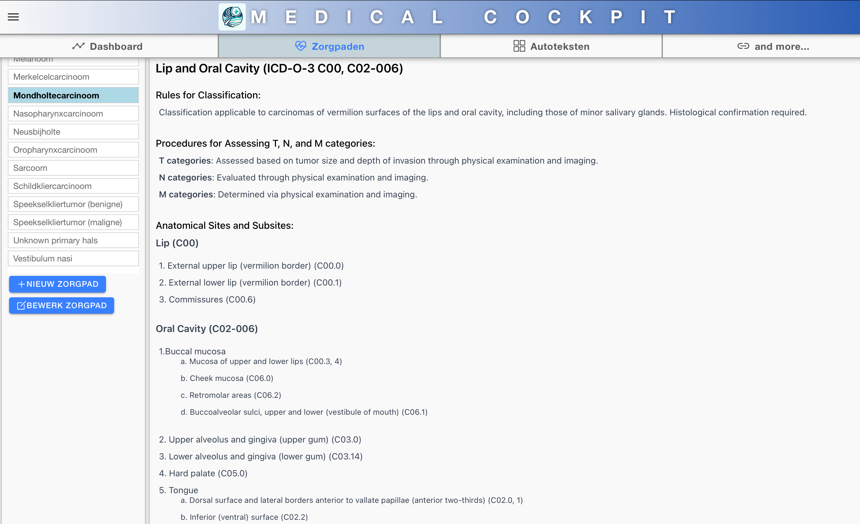 Medical Cockpit Dashboard